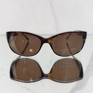 Vera Bradley Sunglasses Rheba CS African Violet 55mm Tortoise Shell Shield UV400